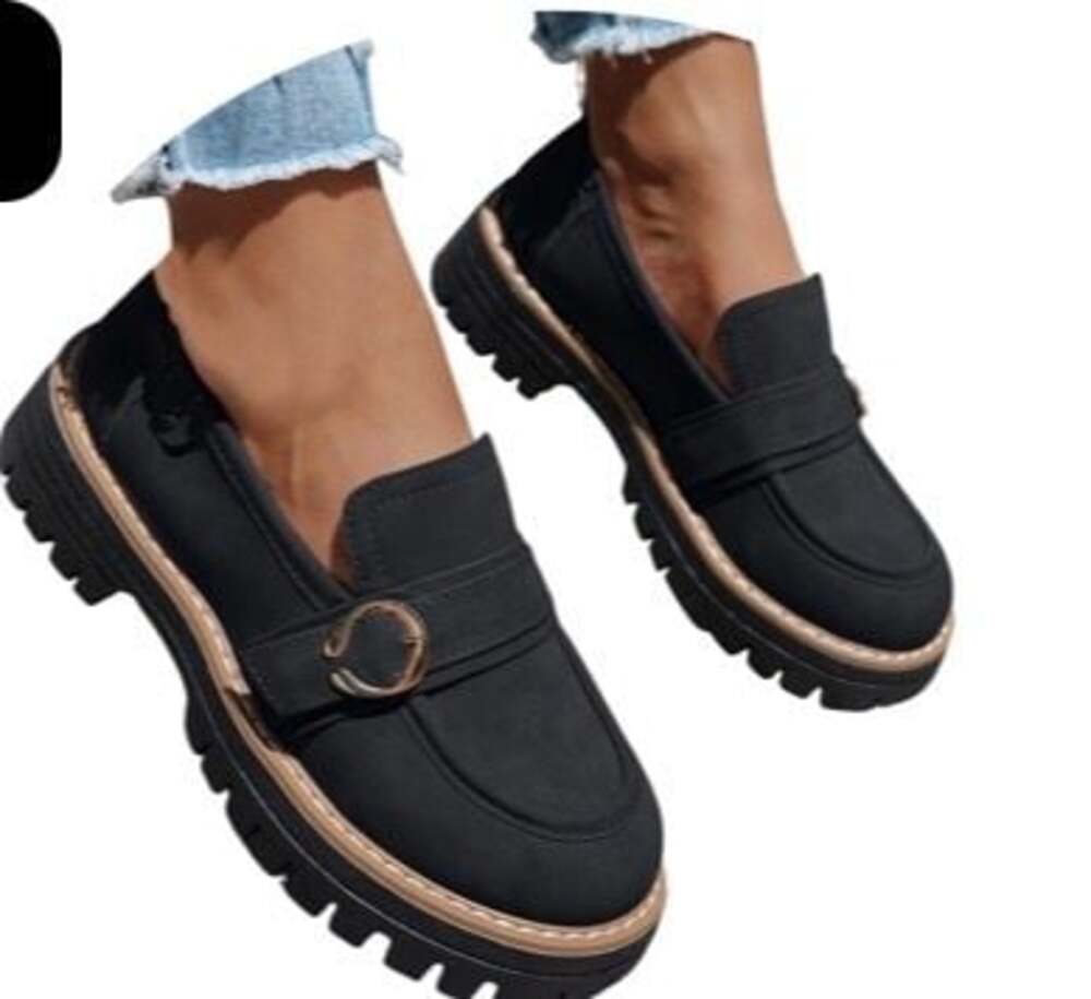 Dakaela Womens Penny Loafers Chunky